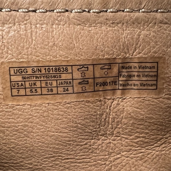 UGGS Ariane Chestnut Nubuck Studded, Fringe, Western Ankle Booties 7 - Picture 5 of 16